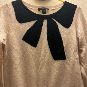 J Crew wool bow sweater